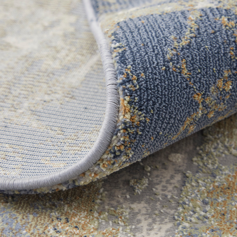 Clio Modern Abstract, Blue/Gray/Tan