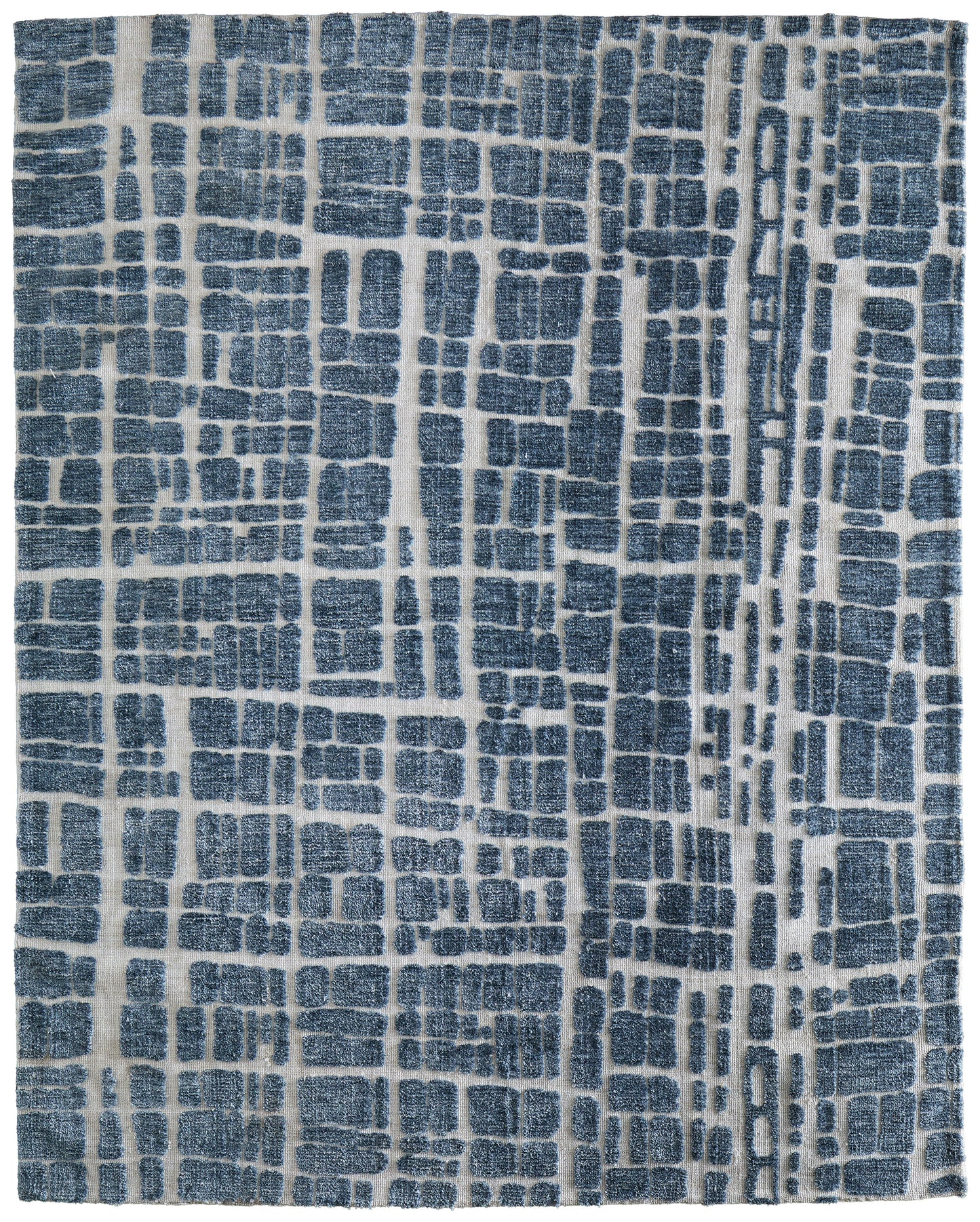 Colton Modern Abstract, Blue/Ivory