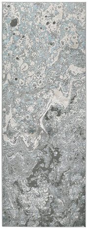 Azure Modern Watercolor, Ivory/Gray/Blue