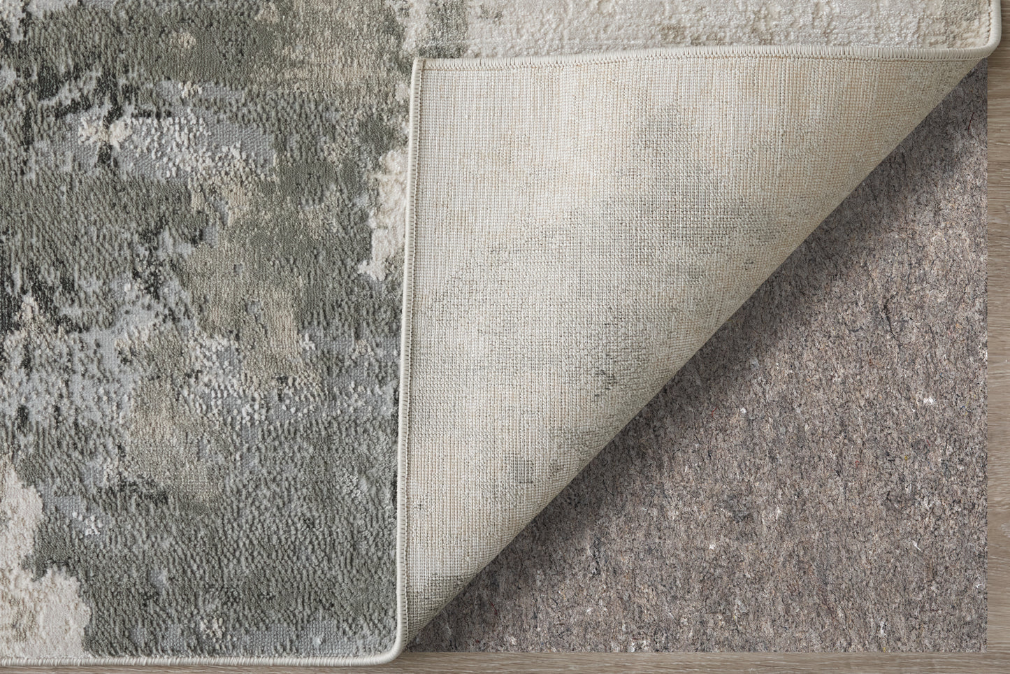 Prasad Modern Watercolor, Ivory/Gray