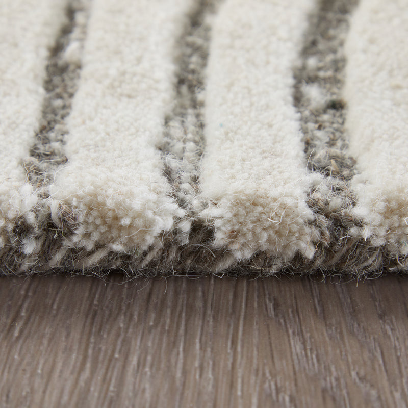 Kimball Transitional Abstract, Ivory/Gray